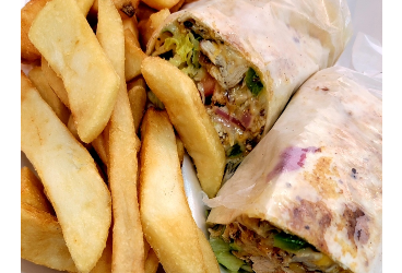 Chicken Wrap + Fries