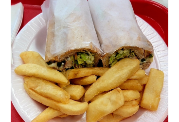 Steak N Cheese Sandwich + Fries